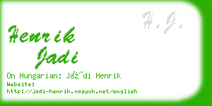 henrik jadi business card